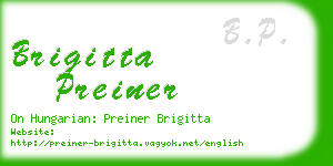 brigitta preiner business card